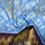 Kora Silk Cotton Sarees - Sapphire Blue SAS35107 - Image 2