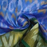 Kora Silk Cotton Sarees - Aegean Blue SAS35110 - Image 2