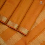10 Yards Pure Silk Sarees - Bright Orange SASTPS35116 - Image 3