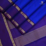 10 Yards Pure Silk Sarees - Royal Blue SASTPS35119 - Image 3
