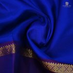 10 Yards Pure Silk Sarees - Royal Blue SASTPS35119 - Image 2