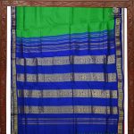 10 Yards Pure Silk Sarees - Parrot Green SASTPS35121 - Image 4
