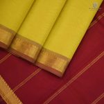 Silk Cotton Sarees Simple –Sampangi Yellow SAS35135 - Image 3