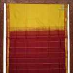 Silk Cotton Sarees Simple –Sampangi Yellow SAS35135 - Image 4