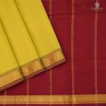 Silk Cotton Sarees Simple –Sampangi Yellow SAS35135 - Image 6