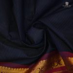 Silk Cotton Sarees Simple –Dark Blue SAS35136 - Image 2