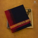 Silk Cotton Sarees Simple –Dark Blue SAS35136