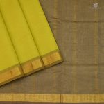 Silk Cotton Sarees Simple –Lime Green  SAS35139 - Image 5