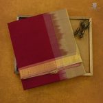 Silk Cotton Sarees Simple –Burgundy Pink SAS35140