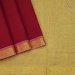 Silk Cotton Sarees Simple –Burgundy Pink SAS35140 - Image 4