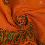 Dance Practice Sarees -Orange SASDS0035149 - Image 2