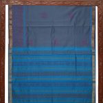 Semi Silk Cotton Printed Sarees –Dark Gray SASPC35201 - Image 4