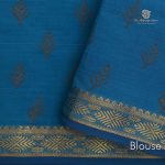 Semi Silk Cotton Printed Sarees –Dark Gray SASPC35201 - Image 3