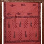 Semi Silk Cotton Printed Sarees –Georgia Peach  SASPC35202 - Image 4