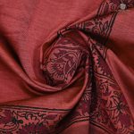 Semi Silk Cotton Printed Sarees –Georgia Peach  SASPC35202 - Image 2