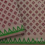 Semi Silk Cotton Printed Sarees –Light Beige SASPC35203 - Image 3