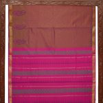 Semi Silk Cotton Printed Sarees –Mauve Taupe SASPC35205 - Image 4