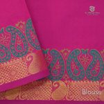 Semi Silk Cotton Printed Sarees –Mauve Taupe SASPC35205 - Image 3