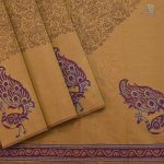 Semi Silk Cotton Printed Sarees –Macaroon Tan SASPC35206