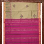 Semi Silk Cotton Printed Sarees –Golden Tan SASPC35208 - Image 4