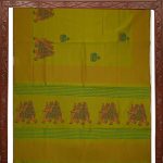 Semi Silk Cotton Printed Sarees –Olve Oil Green SASPC35210 - Image 4