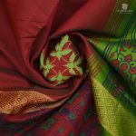 Semi Silk Cotton Printed Sarees –Mandhulir Maroon SASPC35213 - Image 2