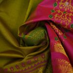 Semi Silk Cotton Printed Sarees –Mehandi Green SASPC35216 - Image 2