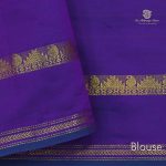 Semi Silk Cotton Sarees – Peacock Green SASPC35270 - Image 3