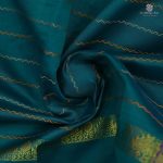Semi Silk Cotton Sarees – Peacock Green SASPC35270 - Image 2