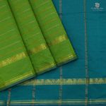 Semi Silk Cotton Sarees – Medium Parrot Green SASPC35276