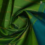 Semi Silk Cotton Sarees – Medium Parrot Green SASPC35276 - Image 2