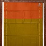 Semi Silk Cotton Sarees – Orange SASPC35279 - Image 4