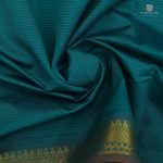 Semi Silk Cotton Sarees – Teal Green SASPC0035166 - Image 2