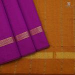Semi Silk Cotton Sarees – Dark Magenta SASPC0035198