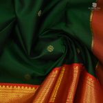 Pure Silk Sarees - Dark Green SASPS35240 - Image 2