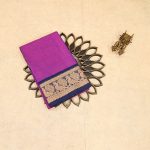 Dance Practice Sarees - Dual Shade Pink with Navy Blue SASDS0035308