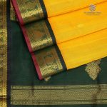 Silk Cotton Sarees Korvai – Tangerine SAS0035316 - Image 4