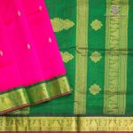 Silk Cotton Sarees Korvai – Rani Pink SAS0035320