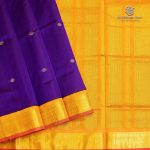 Silk Cotton Sarees Korvai – Dark Purple SAS0035324