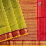 Silk Cotton Sarees Korvai – Mehandi Green SAS0035327