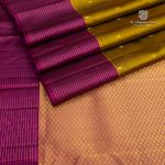 Pure Silk Sarees - Olive Brown SASPS35340 - Image 3