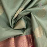 Pure Silk Sarees - Italian Sage SASPS35343 - Image 2