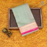 Pure Silk Sarees - Italian Sage SASPS35343 - Image 6
