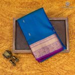 Pure Silk Sarees - Peacock Blue SASPS35350 - Image 6