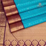 Pure Silk Sarees - Dark Turquoise SASPS35352 - Image 3