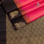 Pure Silk Sarees - Orangish Pink SASPS35355 - Image 3