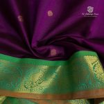 10 Yards Silk Cotton Sarees - Deep Violet SASTS0035366 - Image 2
