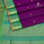 10 Yards Silk Cotton Sarees - Deep Violet SASTS0035366 - Image 3