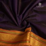 10 Yards Silk Cotton Sarees vaira oosi - Deep Purple SASTS0035369 - Image 2