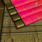 10 Yards Silk Cotton Sarees - Dual Shade Orangish Pink SASTS0035373 - Image 3